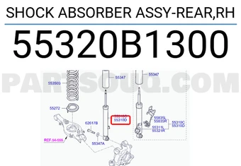 SHOCK ABSORBER ASSY-REAR,RH-جانبين خلفي