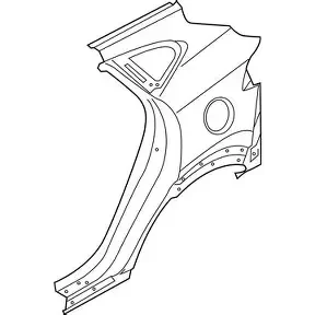PANEL ASSY-QUARTER OUTER,LH-رفرف خلفي يسار