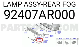 LAMP ASSY-REAR FOG-لمبة ضباب خلفي