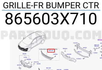 GRILLE-FRONT BUMPER CTR-   -شبك صدام امامي