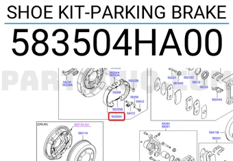 SHOE KIT-PARKING BRAKE-اصلاح فرامل