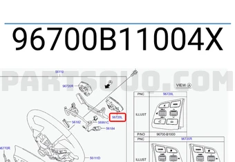 SWITCH ASSY-STRG LH-مفتاح تحكم