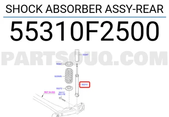 SHOCK ABSORBER ASSY-REAR-جانبين خلفي