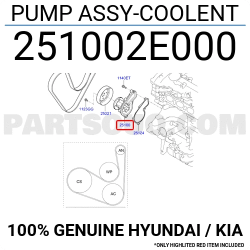 PUMP ASSY-COOLENT-طرمبة ماء