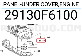 PANEL-UNDER COVER,ENGINE