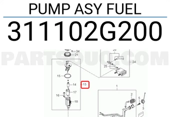 FUEL PUMP & SENDER MODULE ASSY