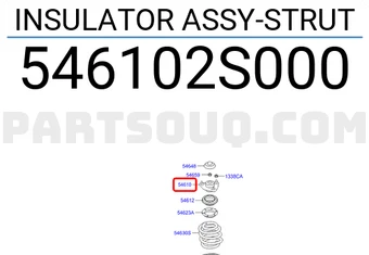 INSULATOR ASSY-STRUT-كرسي مساعد أمامي