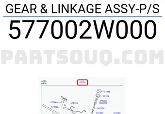 GEAR & LINKAGE ASSY-P/S-دودة دريكسيون