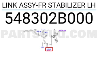 LINK ASSY-FRONT STABILIZER,LH -  مسمار توازن