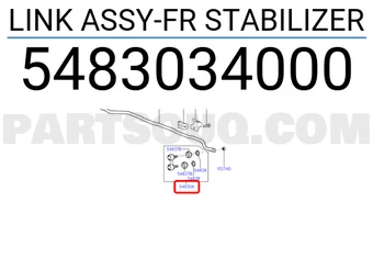 LINK ASSY-FRONT STABILIZER - مسمار توازن
