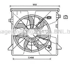 BLOWER ASSY مروحة تبريدكاملة